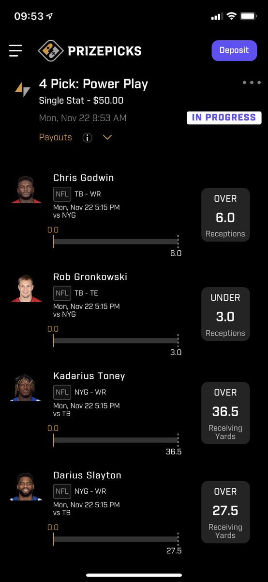 billweley's tweet photo. $74 into $740 yesterday playing $50 today happy gambling @PrizePicks https://t.co/9wqcBEIJX3