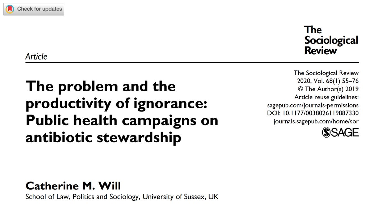 MicroSocFutures's tweet photo. One of our favourite authors on the social drivers of AMR @will_catherine an important perspective on communications for #waaw #AMRsocsci https://t.co/GrlIFfpME0