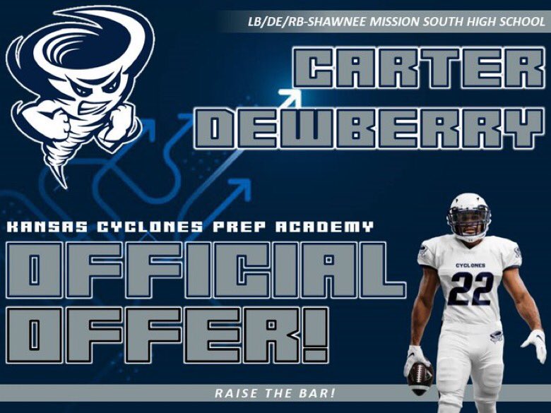 Blessed to receive an offer from Kansas Cyclones Prep Academy 🙏🏽
<a href="/kansascyclones/">Kansas City Cyclones Prep Academy</a>