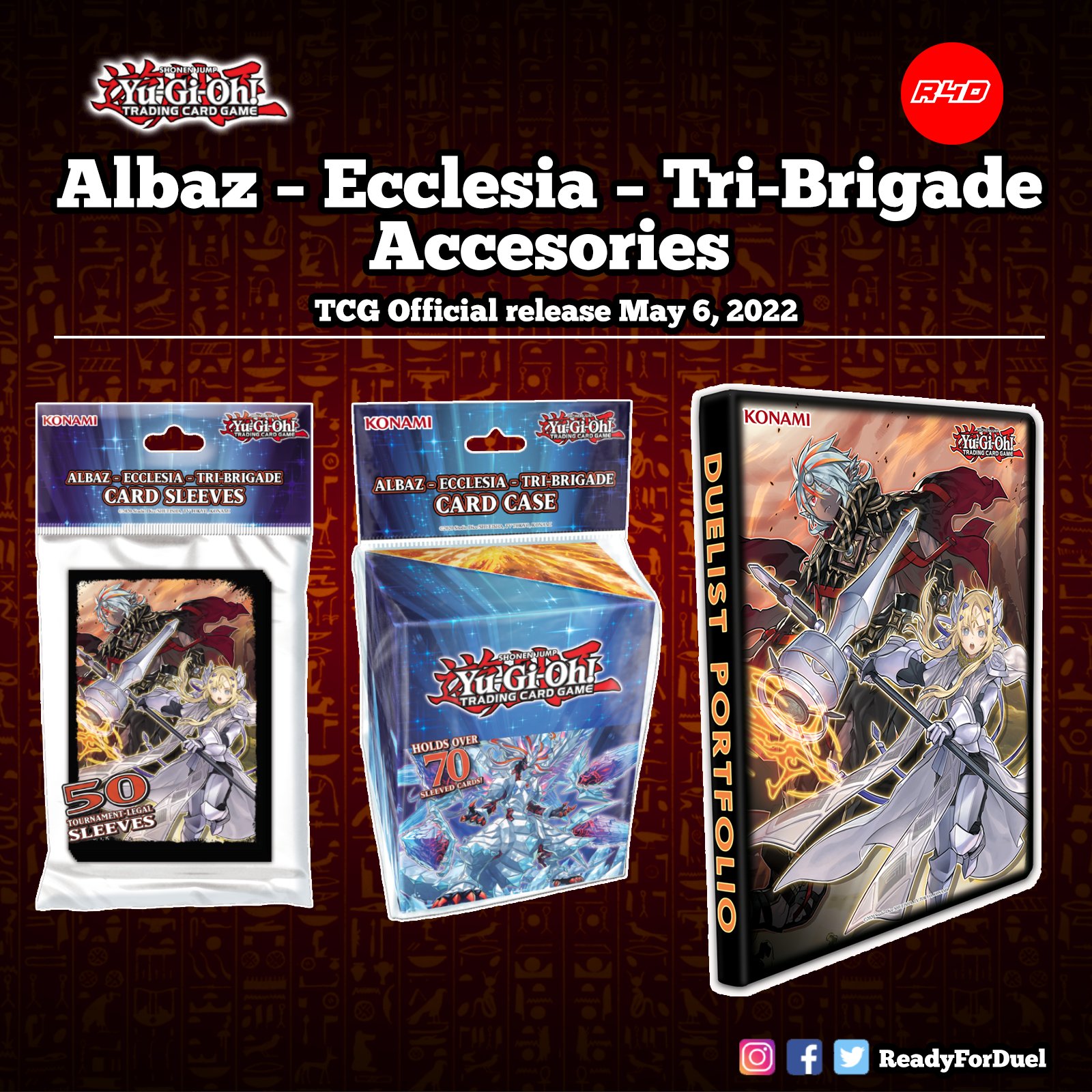 YU-GI-OH! Albaz - Ecclesia - Tri-Brigade Card Sleeves