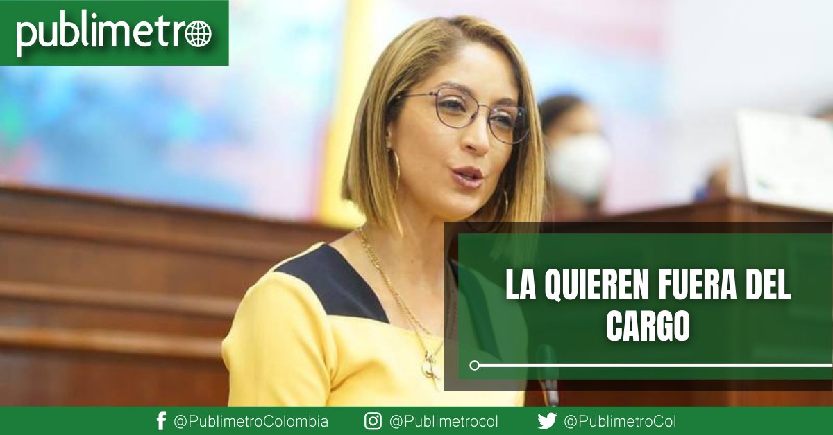 PublimetroCol's tweet photo. El representante a la Cámara José Daniel López se pronunció al respecto. ¡Quieren afuera a Jennifer Arias! https://t.co/wSvLj9yRNj https://t.co/ypjTKQQcQR
