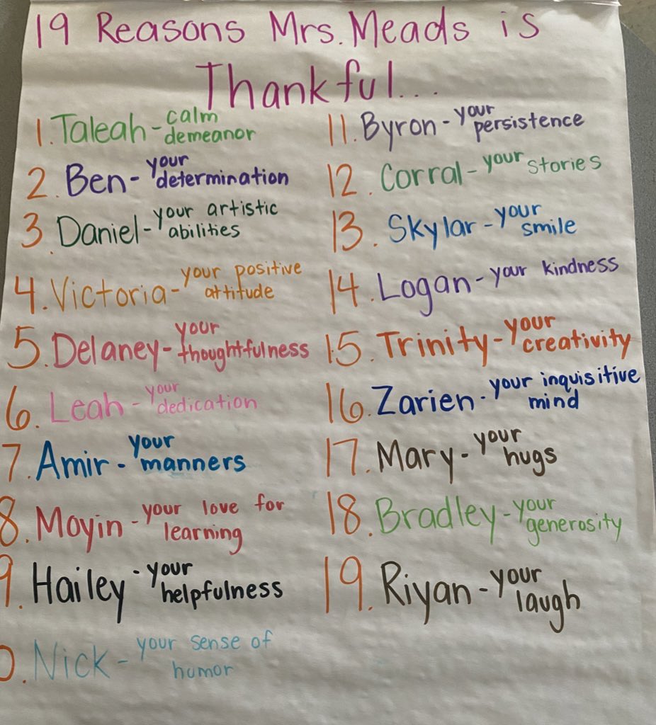 19 reasons to be thankful this year 🦃🧡 <a href="/CarneyElem/">Carney Elementary</a>