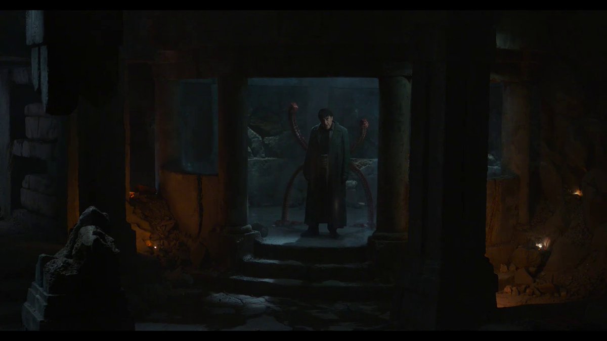 DShruv's tweet photo. I feel the underground vault scene in #SpiderManNoWayHome is kinda put in the trailer to confuse everyone as if they are talking to each other like MARVEL did with IW trailer 2 . https://t.co/PczFnffHA0