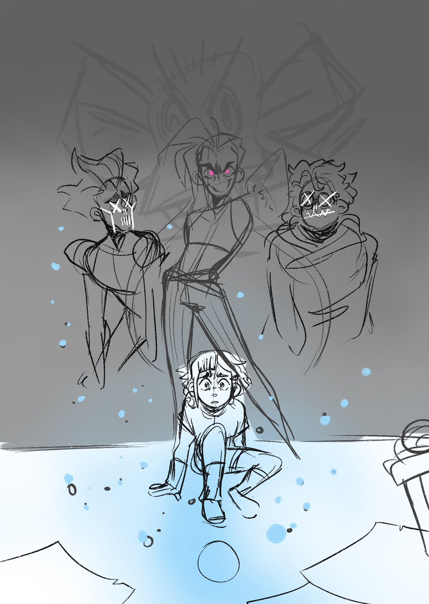 #ArcaneSpoilers 
print wip? print wip. cant believe i'm doing league fanart 