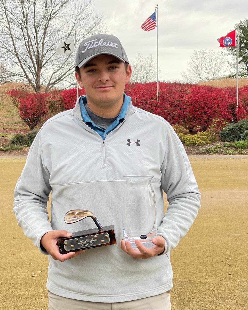 AidanCollier13's tweet photo. A little late but I was able to catch a dub yesterday a the @GWJuniorTour yesterday at Vanderbilt Legends club. Happy to see the swing is trending nicely. On to the next one! #nomissesleft #teamtitleist https://t.co/fkGd00FG2K