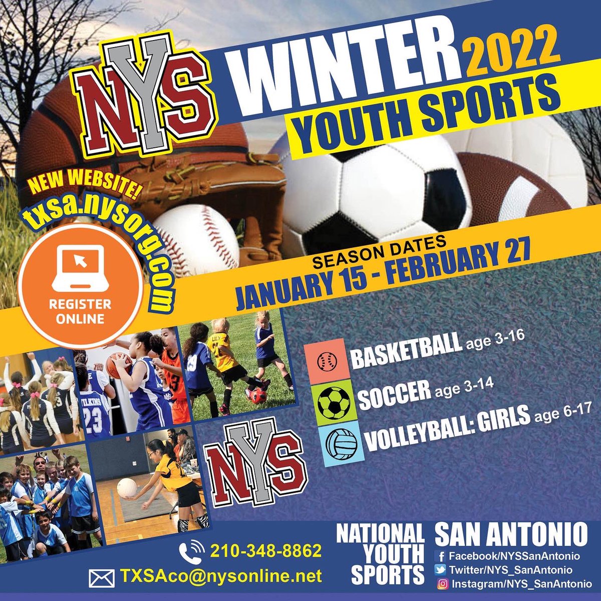 Winter is coming! ❄️

Check out our website to register: txsa.nysorg.com

#sanantonio #satx #sanantoniotx #youthsports #sasports