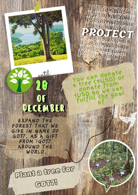 ahgastream's tweet photo. #Projeto - Reflorestando a Amazônia com GOT7 💚
O Ahga e a @ProjectJYBr estão arrecadando fundos para o projeto da @ahga_latam visa ampliar o bosque do #GOT7 na Amazônia, criado junto com o Saving the Amazon, para o 8° aniversário do grupo.
🚨Continua⬇️ https://t.co/i96f1I5LvE
