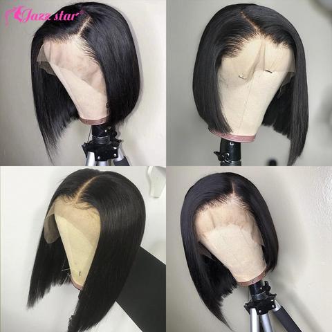 Our hot selling product: Jazz Star Pre-plucked With Baby Hair Non-Remy Short Bob Straight Brazilian Swiss Lace 150% Density 13x4 Lace Front Human Hair Wig , see at absolute-instyle-wigs.myshopify.com/products/jazz-…