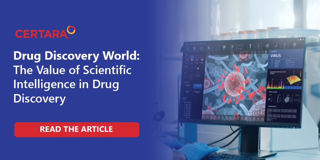 Certara's tweet photo. In a recent article in DDW, Leif Pedersen, President, Software, and David Lowis, Executive Dir. of Scientific Informatics at Certara, explain how #ScientificIntelligence can increase the effectiveness of decision points in #DrugDiscovery. Read now: https://t.co/yxD6UpzdWe https://t.co/FthD2UpSDL