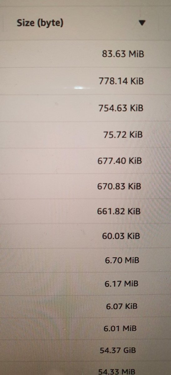 Thanks #AWS, this is definitely the most useful way to sort my indices by size... 😅