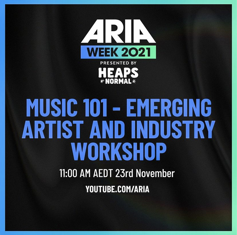 ARIA_Official's tweet photo. Day 3 of #ARIAweek presented by @heapsnormal features the Music 101 - Emerging Artist And Industry Workshop panel. If you’re an artist or an aspiring exec, this is a unique opportunity to learn from some of the industry’s best. Tune in at 11AM AEDT https://t.co/dIfxF9vwJv #ARIAs https://t.co/wlyauRsDlU