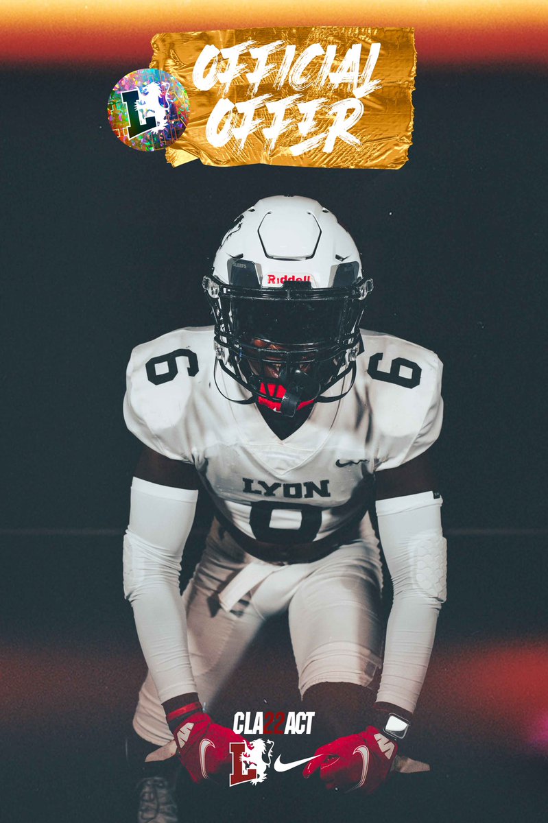 Blessed to have received an offer <a href="/_Lyon_Football/">Lyon Scots Football</a> . I am great full to have the opportunity to pursue my dreams. It was great meeting <a href="/coach_grinde/">James Grinde, M.Ed.</a> and learning more about the program. <a href="/TeamFullGorilla/">Team Full Gorilla</a> <a href="/CoachThomas04/">Coach Thomas</a>