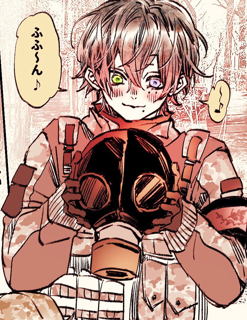 このさぶちゃとても好き・・・きゃわお顔・・・🥺マスク脱いだからぼさぼさ?のイメージでかいたんだけどめっちゃ可愛い・・・チュチュチュチュ 