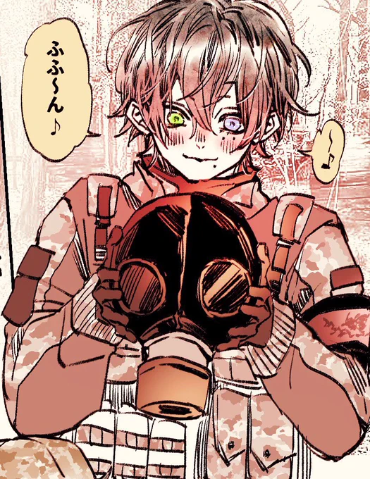 このさぶちゃとても好き・・・きゃわお顔・・・🥺マスク脱いだからぼさぼさ?のイメージでかいたんだけどめっちゃ可愛い・・・チュチュチュチュ 