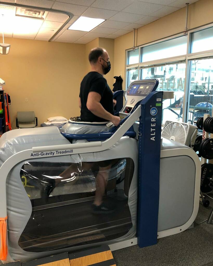 Big step last week! I was actually able to run!
.
Running in the Alter-G during physical therapy is really cool. It supports a percentage of my weight so that I can test out my knee and see how things are progressing. I’ve taken everything nice and easy until the last three …