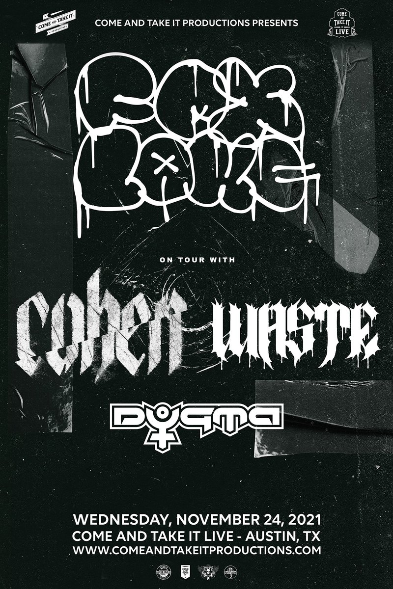 We have <a href="/foxlakeco/">Fox Lake</a>, <a href="/WASTEbandmn/">WASTE</a>, @CohenNoise, and @dogmabandtx on stage TOMORROW!
Don't miss it!
eventbrite.com/e/swallow-the-…