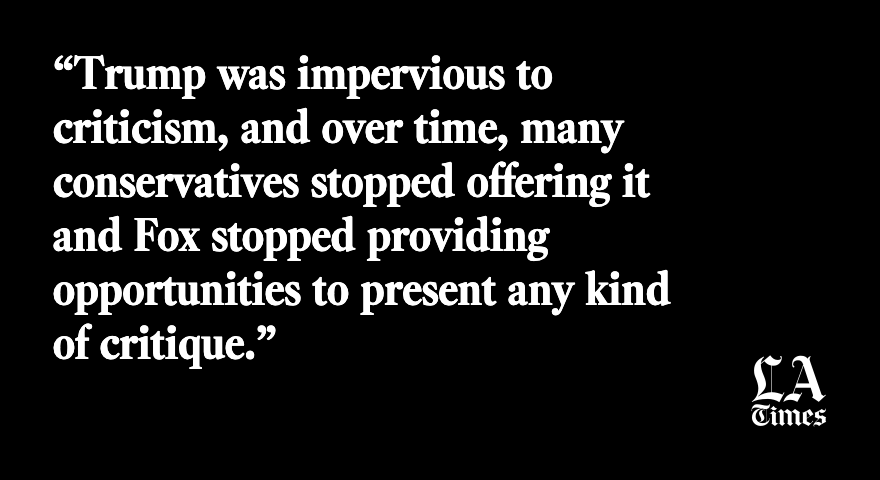 latimes's tweet photo. “I’ve talked to scores of elected Republicans and conservative pundits, with opinions ranging from principled disagreement to outright contempt for Trump. But good luck getting many of them to say it publicly.” https://t.co/qHP5PuMO9t