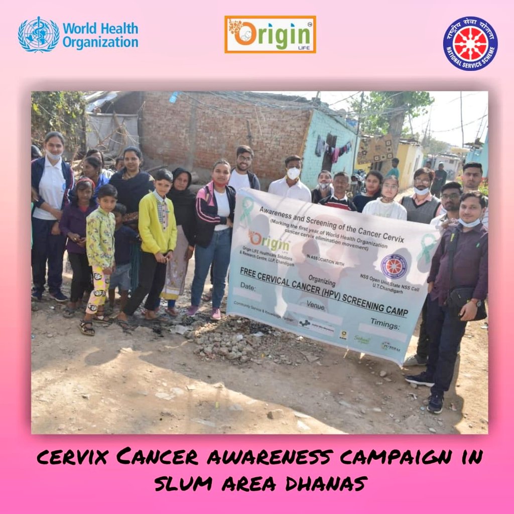 NSSOpenUnit's tweet photo. ℕ𝕆𝕋 𝕄𝔼, 𝔹𝕌𝕋 𝕐𝕆𝕌
#NSSbuddies under @AmritMahotsav organised awareness campaign for #CervixCancer under the #Theme "Eliminate Cervix Cancer" with #OriginLife ResearchCentre & felicitated volunteers in #SlumArea adopted Vill. Dhanas,CHD #IcanIwill #Youth4India
@_NSSIndia https://t.co/3yi0WbKzAj