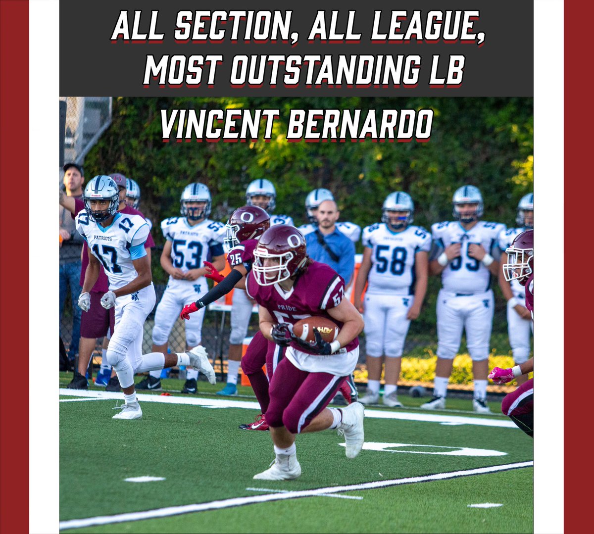 Congratulations to this amazing senior! Four year starter. @Vinny54013799