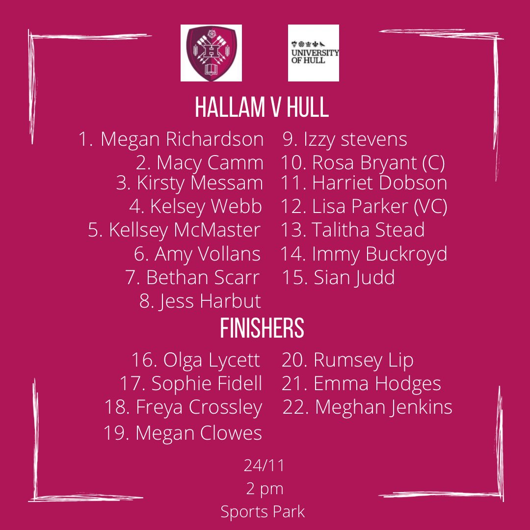 Sheffield Hallam WRFU tweet media