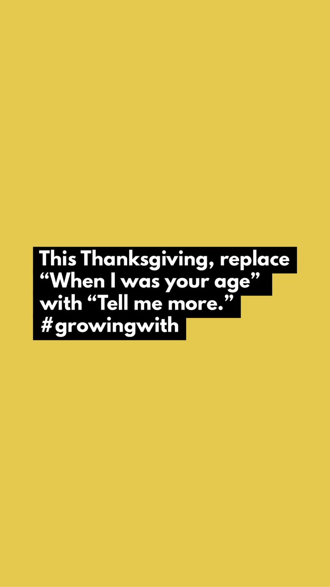 KPowellFYI's tweet image. Looking to have the best holiday conversations with the young people you care about most?

Don’t lecture.

Don’t bombard with questions.

Don’t say, “When I was your age…”

Instead use these 3 great words: “Tell me more…”

#growingwith #stickyfaith #3BigQuestions #growingyoung
