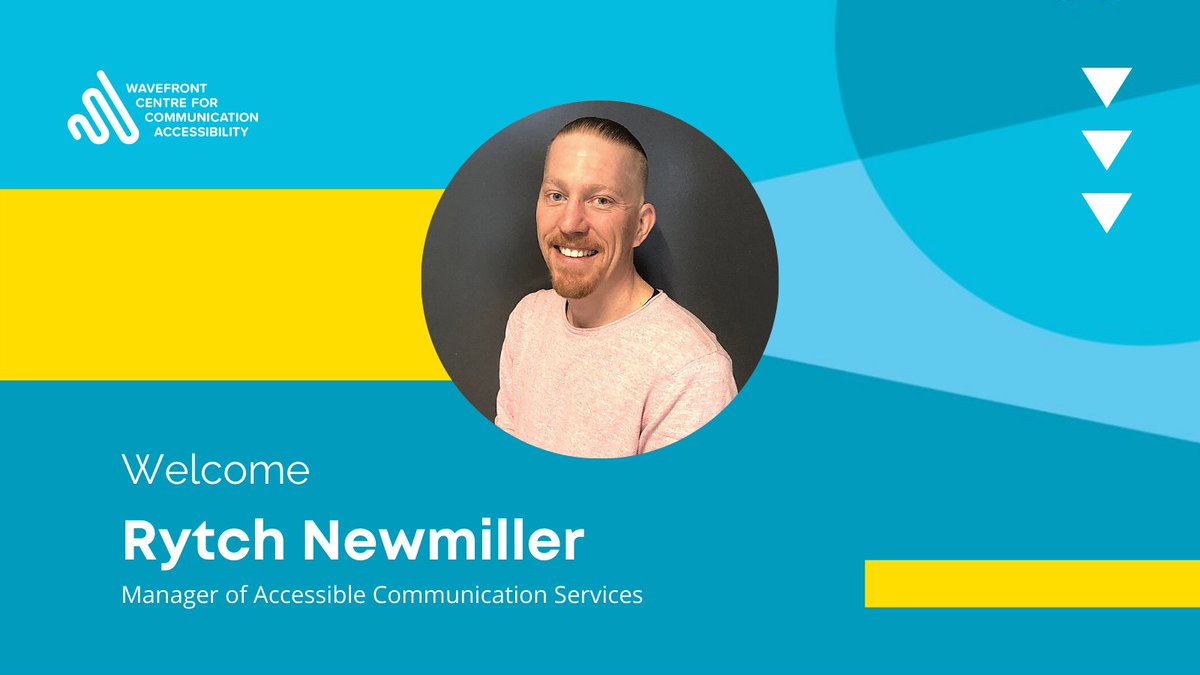 WavefrontCentre's tweet photo. We are pleased to announce the appointment of Rytch Newmiller as our Manager of Accessible Communication Services! Welcome Rytch to onboard the new position! 🎉 
#AccessibleCommunications #RemoveBarriers #CommunityOutreach https://t.co/EYVoWdoNXu