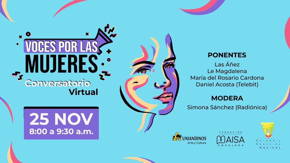 maisacovaleda's tweet photo. Acompañenme este #25N con estas increíbles artistas para hablar sobre violencia contra las mujeres!!! https://t.co/qpJx55eQPd