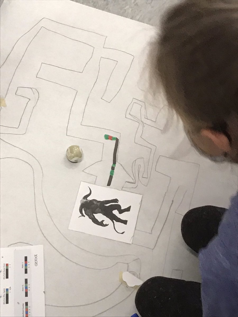 chalkrelic's tweet photo. We have totally immersed ourselves into the study of Ancient Greece. Mythology, play, vases and columns, and #ozobot coding project for getting out of that pesky Minotaur’s lair. @MeriwetherLES #3rdhistory https://t.co/1acURFoKem