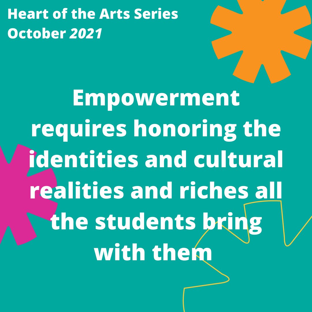Learn more about Empowerment in our October Brief 2021!

#artsednow #expandartsednow #artsedbeyondtheboundaries #artsedsel #artsednj #njgovawardsartsed #artseducation #artsedrebuilds #artsedisessential #arteducationmatters #empowermenteducation #socialandemotionallearning