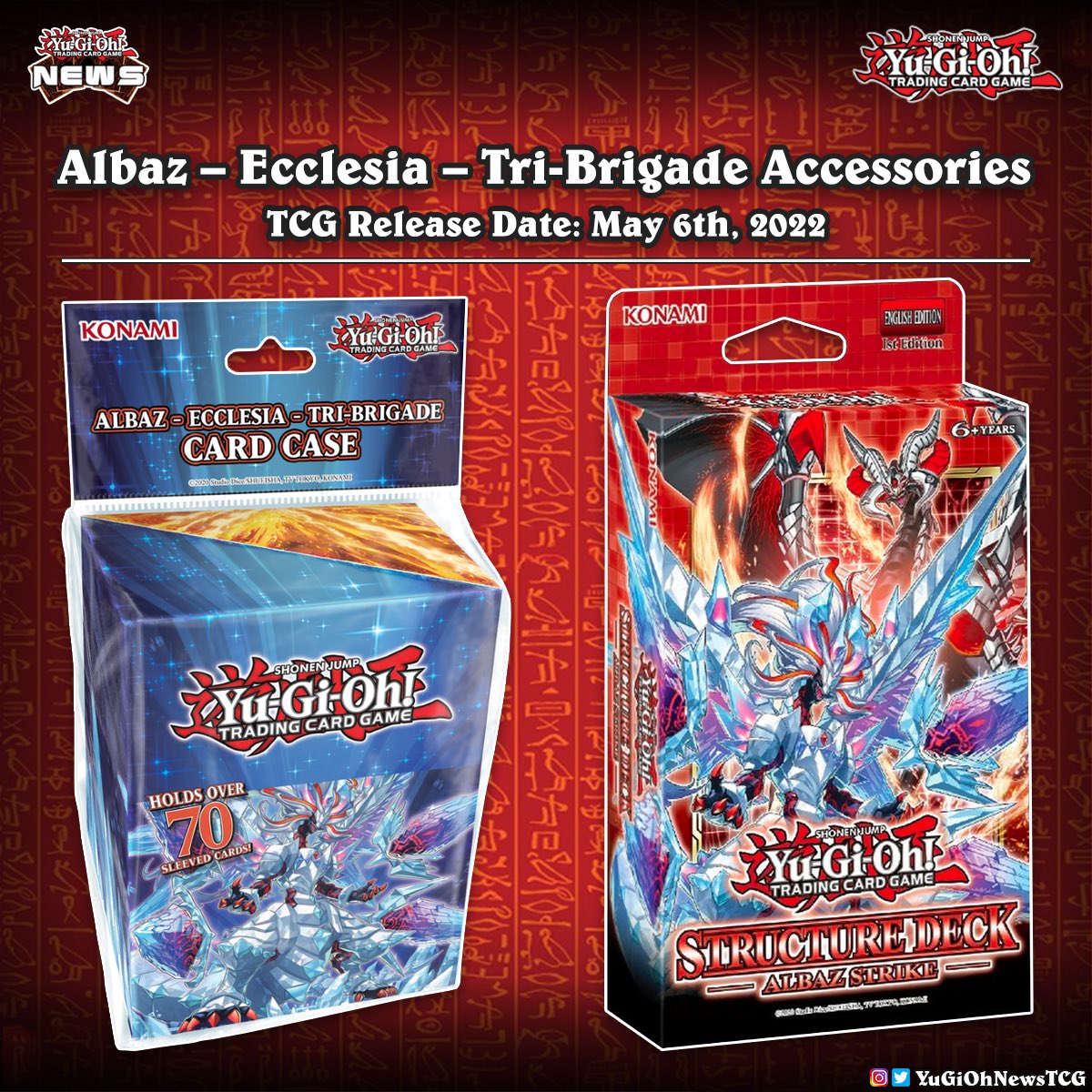 Yugioh Albaz - Ecclesia - Tri Brigade Card Case Deck Box 