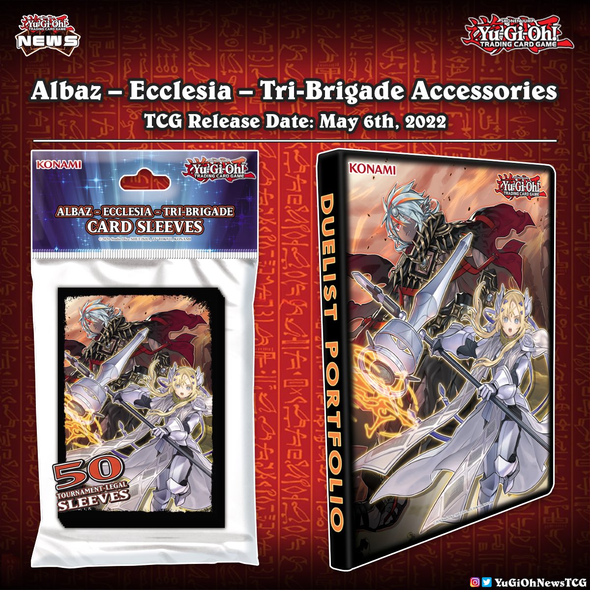Get ready to keep your cards secure and protected with the upcoming Yu-Gi-Oh! TCG Albaz Ecclesia Tri- Brigade accessories #YuGiOh # # Get ready to keep your cards secure and protected with the upcoming Yu-Gi-Oh! TCG Albaz Ecclesia Tri- Brigade accessories #YuGiOh # #