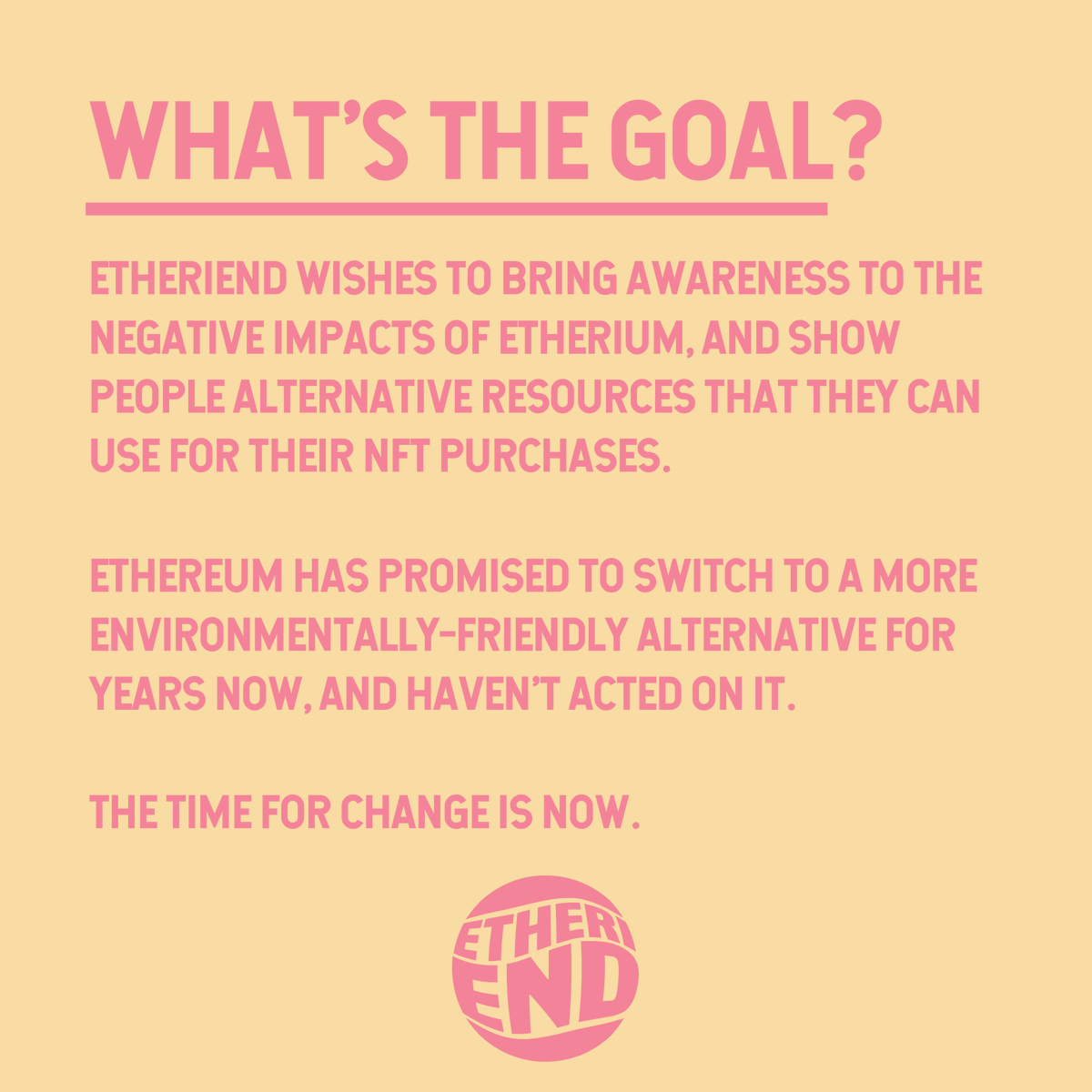 etheriend's tweet image. Confused on what this page is about? Take a look at these info sheets to get a better idea of what Etheriend is trying to accomplish. #antinft #saynotonfts #banallnfts #etheriend #ArtistOnTwitter #art #activism