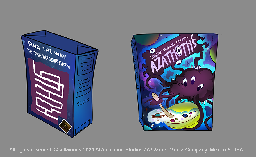 ThorOdenson9's tweet photo. Aquí un prop que hice para el episodio cuatro de Villanos. 

En mi mente era algo así como:

"Cereal Azathoth's. Para un desayuno completo... de horror cósmico."

Dircción y revisión artística: Alan Ituriel https://t.co/jKsiLok1mU
