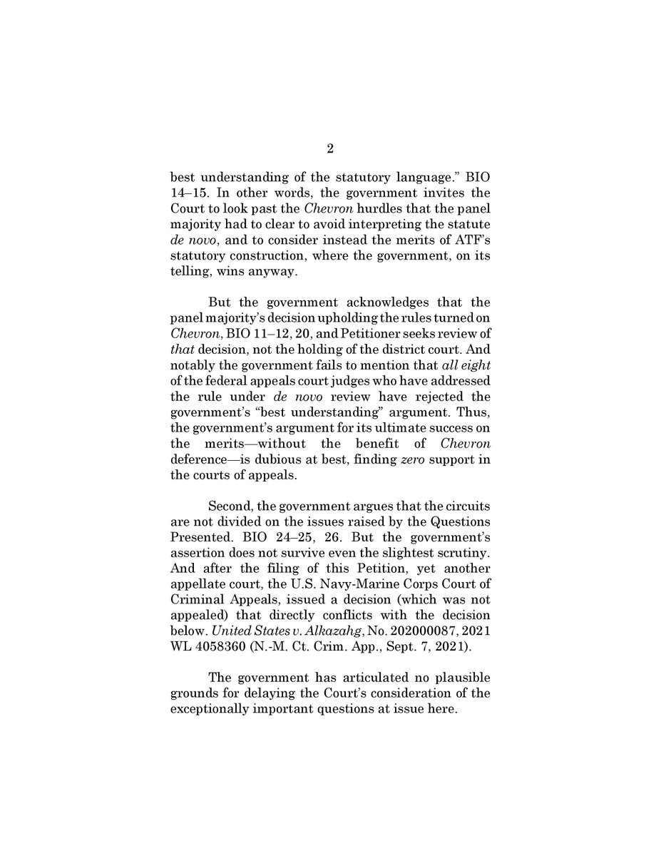 Aposhian v. Garland (#SCOTUS, 21-159): Reply of W. Clark Aposhian
supremecourt.gov/DocketPDF/21/2…