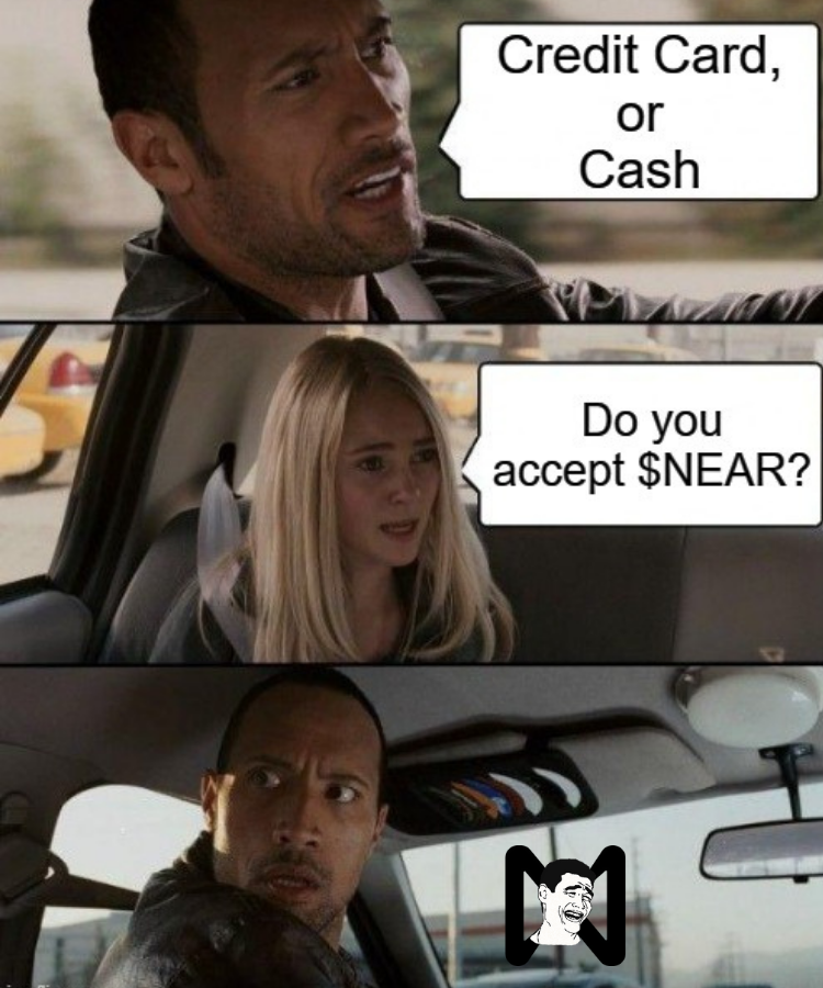 nearmemes_'s tweet photo. If and when this becomes possible, I am not sure I will spend my $NEAR on basic stuff, will just HODL, cuz I'm built differently 💎🙌👶.
Post by: @nearmemes_   me.

@NEARProtocol @NearVenezuela @word_near @NearDominicana @OpenWebSandbox @SwineGuild https://t.co/w9UCqxeMjS