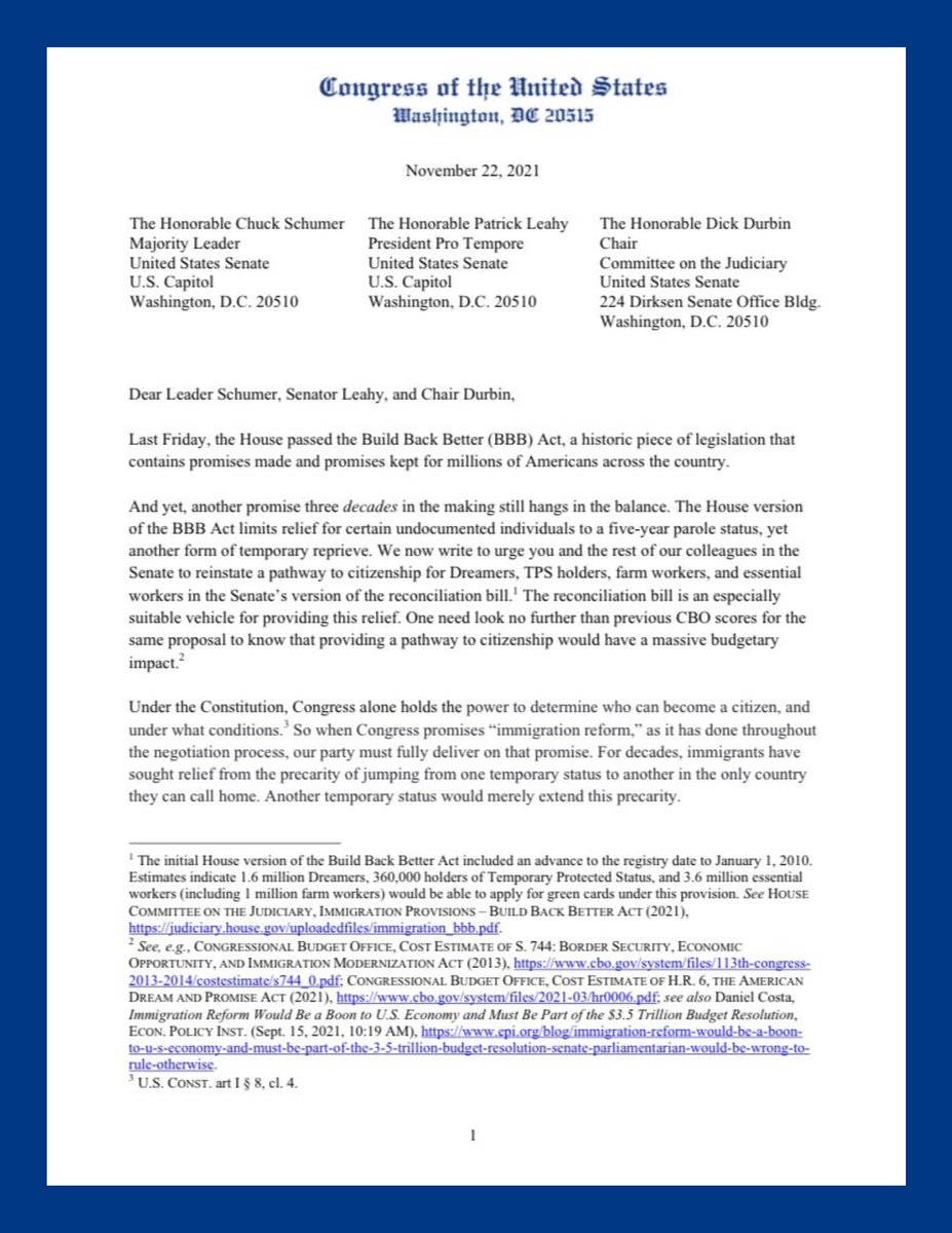 RepEspaillat's tweet photo. Immigrant communities around the country have waited  too long — and we need to deliver. 

That's why we're calling on Senate leadership to ensure that a pathway to citizenship is included in the Build Back Better Act. https://t.co/WvRIBaFEXT