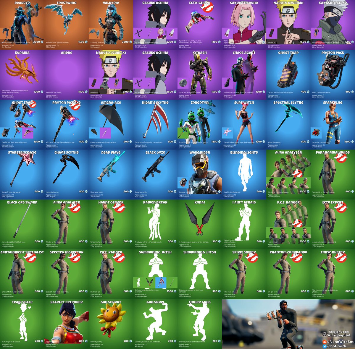 bot_wick's tweet image. Daily Shop (2021-11-23)