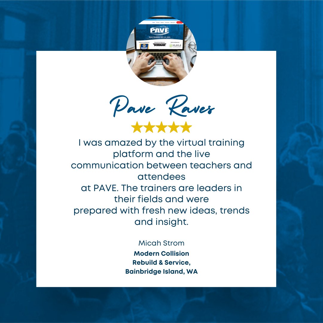 People are raving about PAVE! See what all of the raves are about, join us online December 2-5, 2021. Register today: pavetraining.com #PAVETraining #PAVERaves