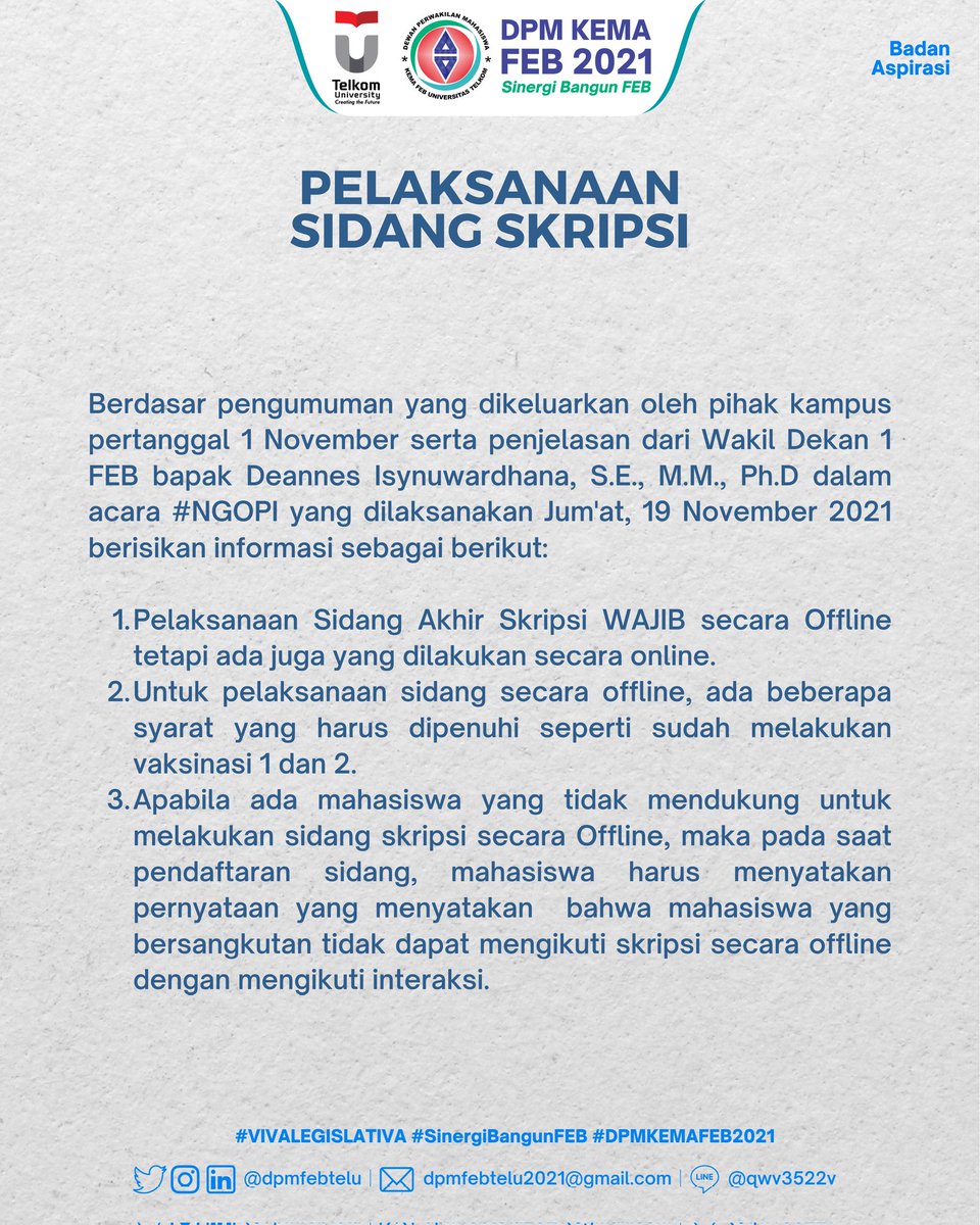 dpmfebtelu's tweet photo. Informasi Lebih Lanjut:
https://t.co/DqEP3z2u2x https://t.co/LLUC8HwJsk