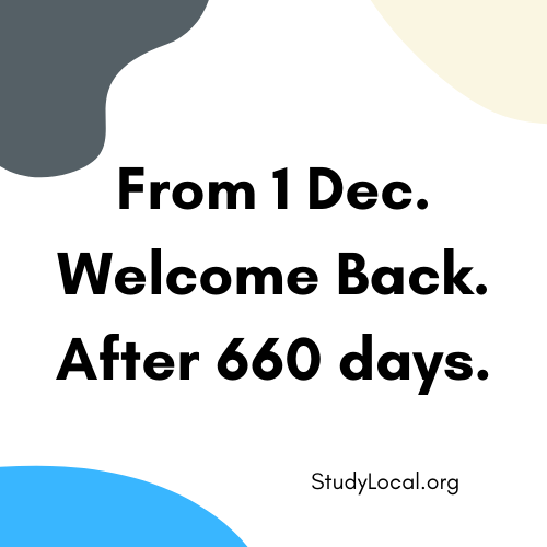 StudyLocalAus's tweet photo. From 1 Dec 2021, fully vaccinated eligible visa holders can come to Australia without needing to apply for a travel exemption, including Students and Skilled workers.

Check the full eligible visa list and travel info: https://t.co/ukTqXaInjo https://t.co/aO45FThVDg
