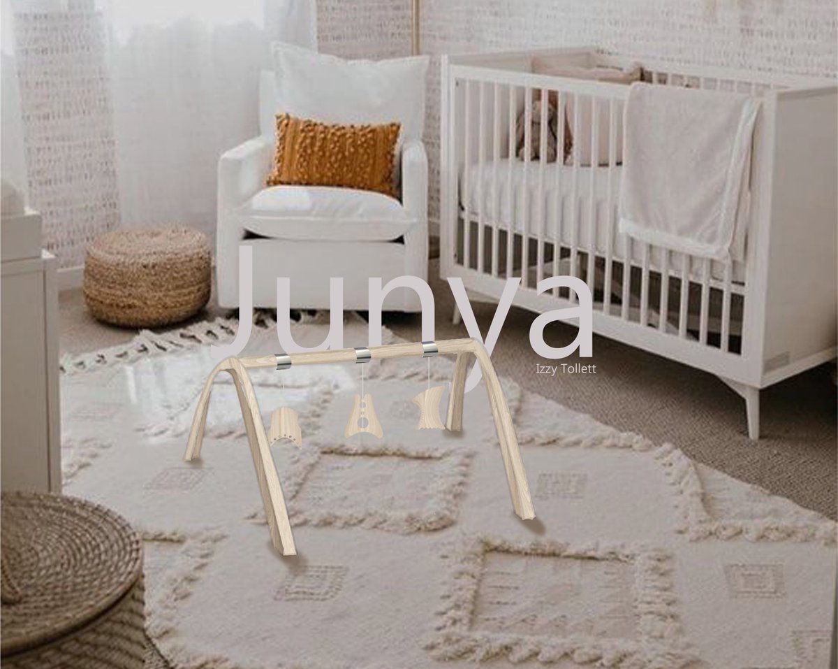 ixzy28's tweet photo. First project of second year done🎉
Junya - A modern, contemporary take on the popular price of design A Baby Play Gym.
It features a simple ash frame and abstract hanging features inspired by whimsical architect Alexander Girard.
@NTUArtandDesign @TrentUni #ntudesign #furniture https://t.co/AAYoyhDHhW