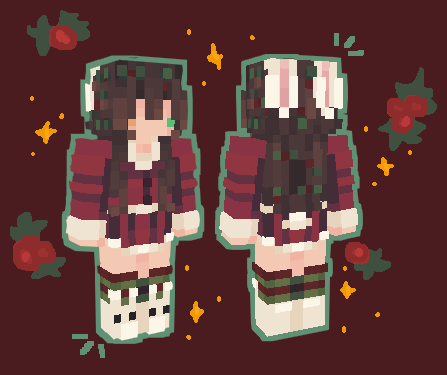Christmas Girl Minecraft Skin Aesthetic Minecraft Skins~ Part 1