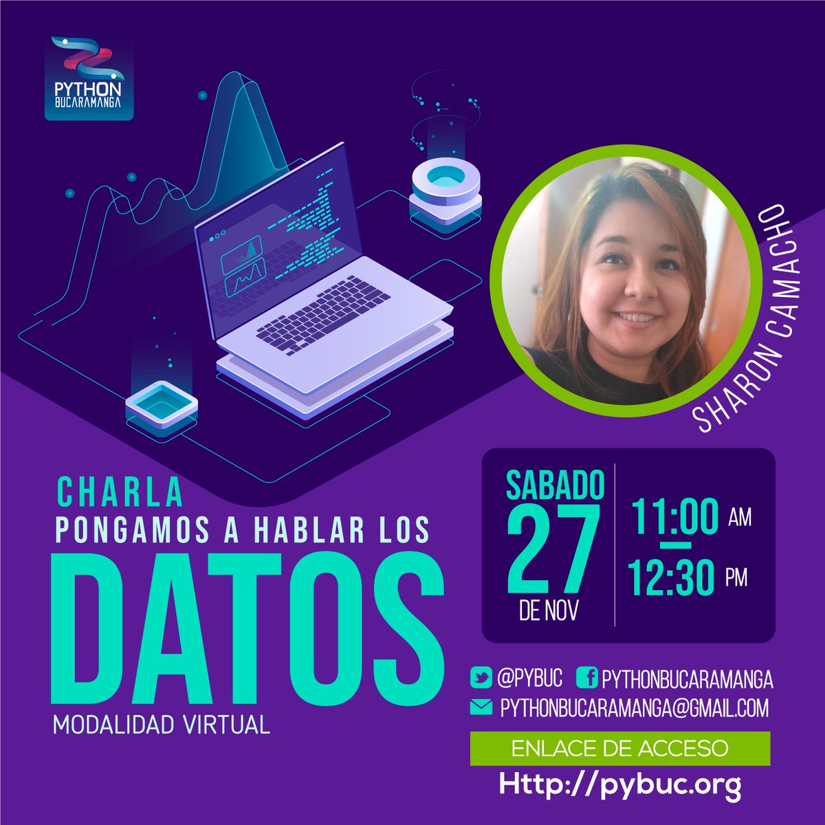 PyBuc's tweet image. Hola Comunidad!
Para nuestro undécimo evento del año, aprenderemos cómo desde la visualización de datos podemos contar mejor los resultados de análisis. 
Evento: Pongamos a hablar los datos
Enlace: pybuc.org
#python   #pythoncolombia #pythonbucaramanga #pybug
