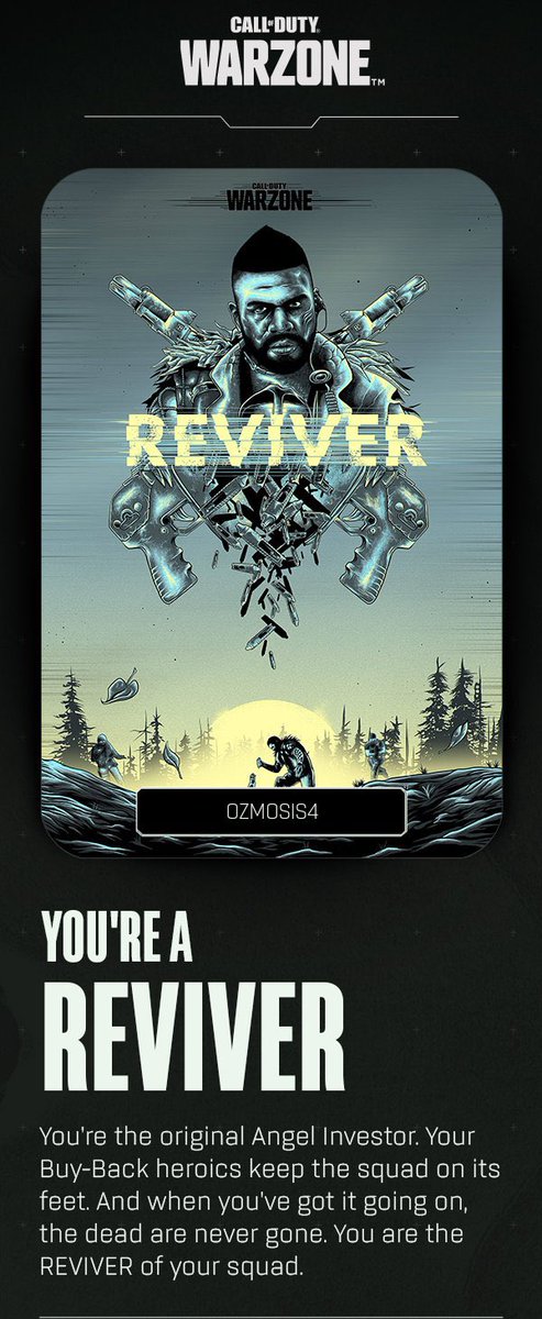 Ozmosis4G's tweet photo. Iโm the ultimate #reviver on #warzone according to #CallofDutyย . You need some one to backpack your squad and make sure we get to the final circleโฆ.add me on #Activision - Ozmosis4 no # sign no numbers #trillOG status #CODRoleCall https://t.co/Kzw5fmh0B0