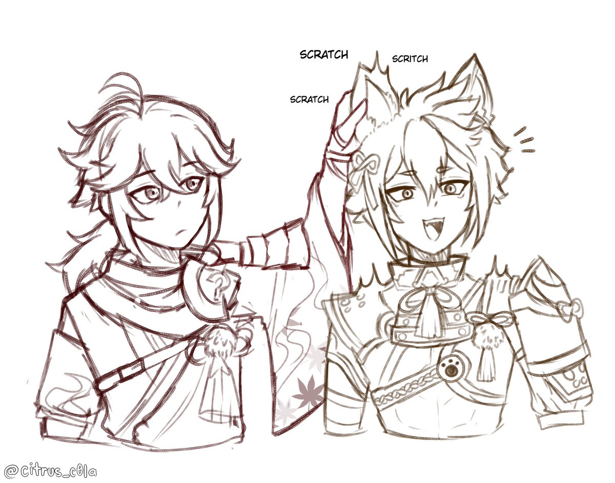 citrus_c0la's tweet photo. Good boy 🦊

#GenshinImpact #原神 #Kazuha #Gorou #genshintwt https://t.co/s1pLO38Agl