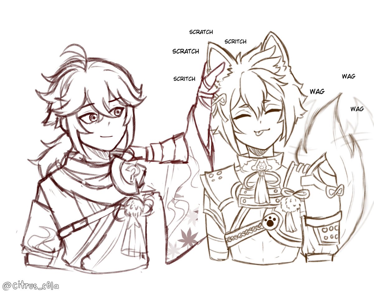 citrus_c0la's tweet photo. Good boy 🦊

#GenshinImpact #原神 #Kazuha #Gorou #genshintwt https://t.co/s1pLO38Agl
