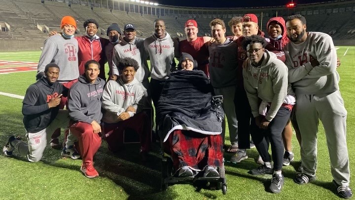 HarvardFootball's tweet photo. Coach Murphy and the entire team completed the 3.2 for Ben together under the lights of Harvard Stadium. We love you Ben and are with you every step of the way!

#OneCrimson https://t.co/YkkHB4Jc14
