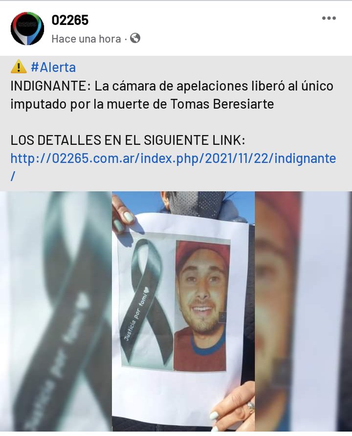 Necesito que compartan esto! No podemos vivir más así #JusticiaPorTomi 
No vamos a para nunca de gritar tu nombre amigo 🤍