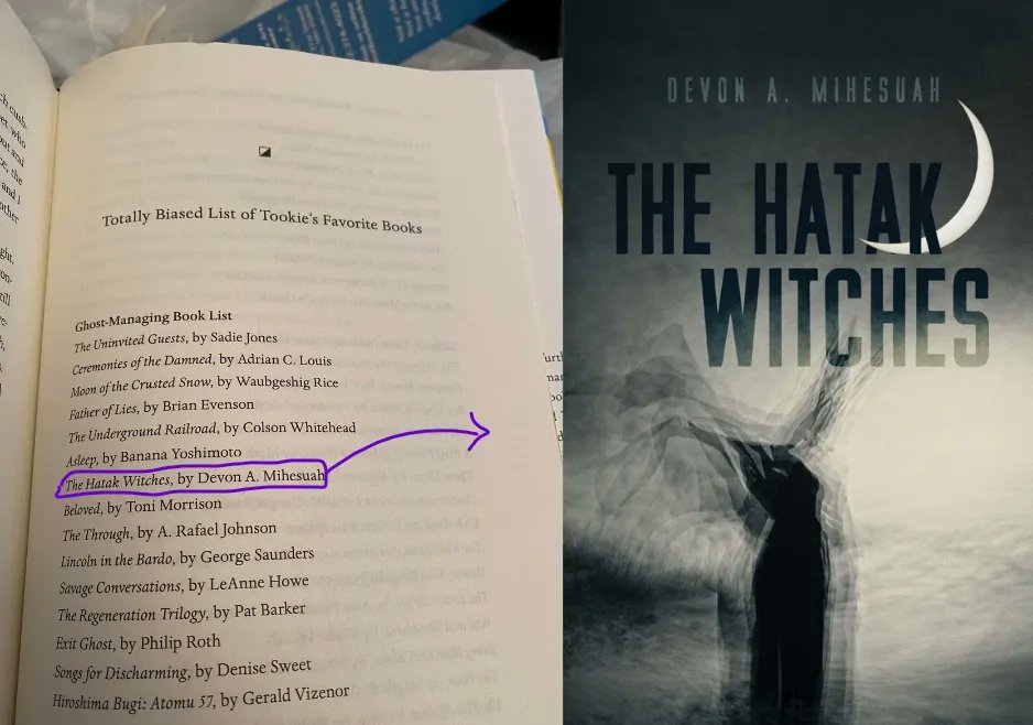 AZpress's tweet image. Got ‘Hatak Witches’? Louise Erdrich thinks you should!
#IndigenousLit #NativeLit #shoutout #ghoststories #HatakWitches #Choctaw
buff.ly/3CHyFcc