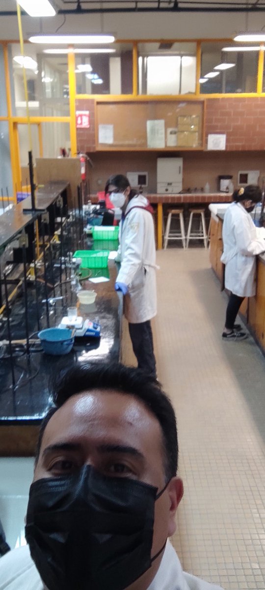 The first in-person lab practice since March 2020 <a href="/iquimicaunam/">Instituto de Química</a>!! Great volunteers from my O-Chem IV course! Synthesis of paracetamol!!!